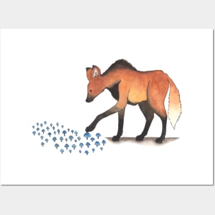 M is for Maned Wolf Posters and Art